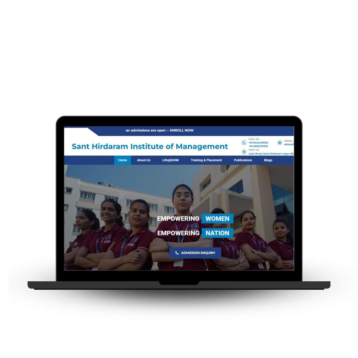 SHIM Hero Image - Laptop Display